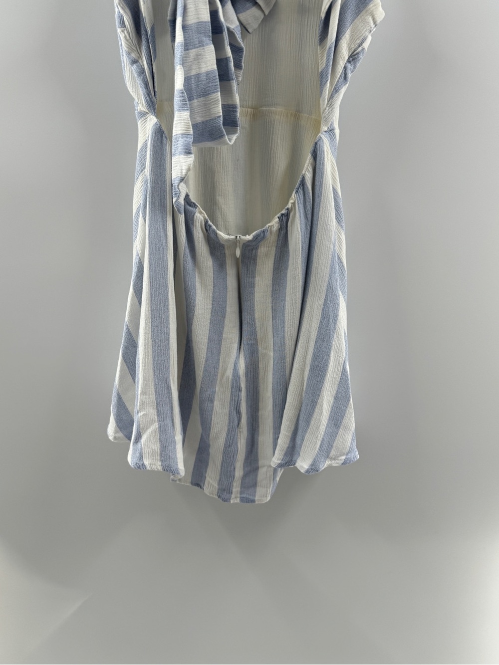 Lulus Blue & White Striped Open Back Mini Dress – Women's XS - Picture 8 of 8